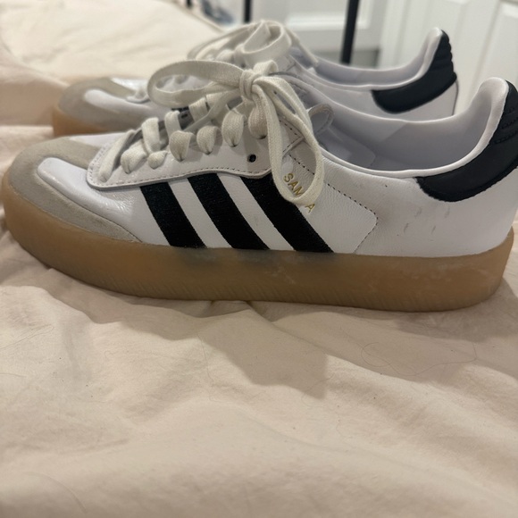 adidas samba White and Black Athletic Shoes - Picture 3 of 6